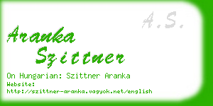 aranka szittner business card